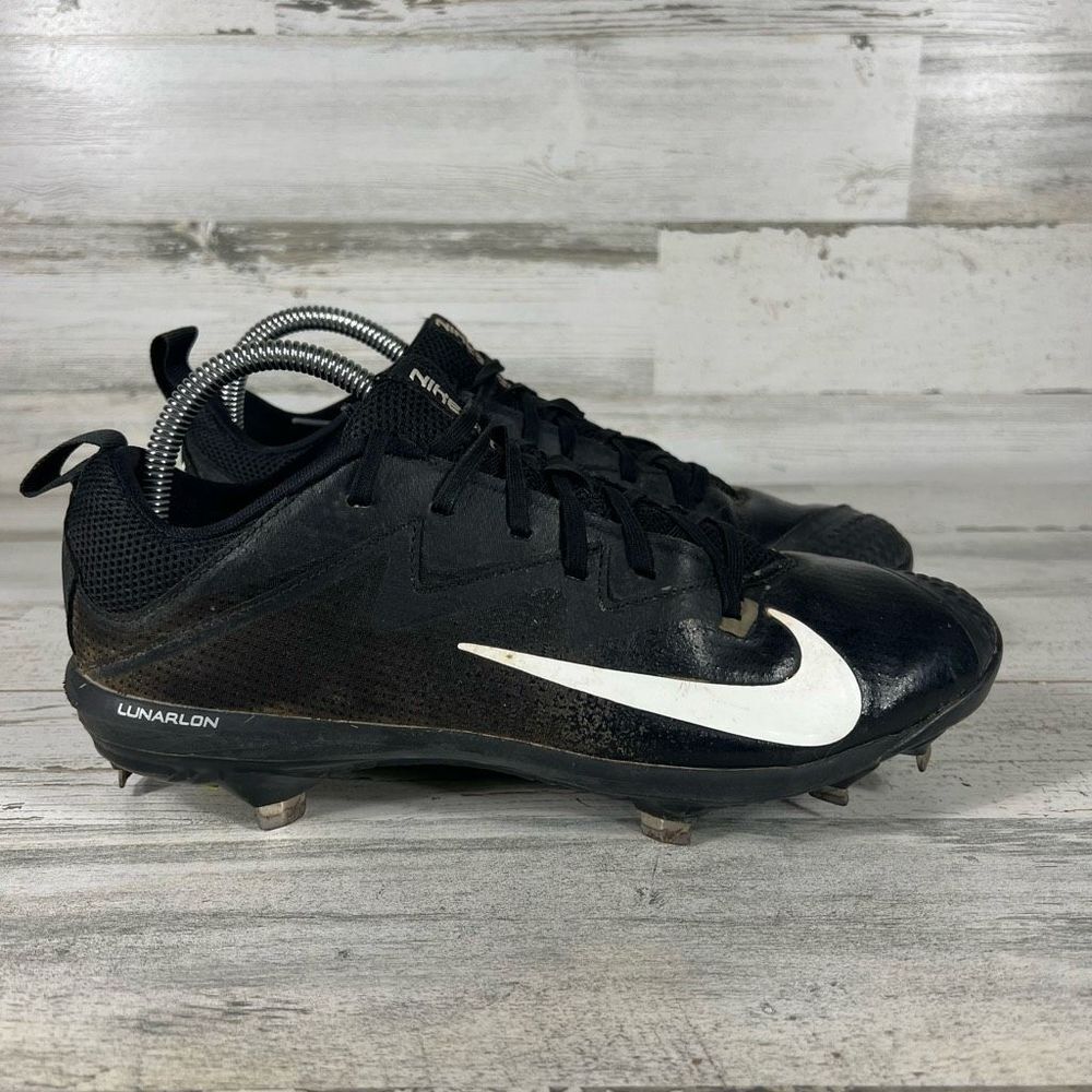 Nike Lunar Vapor Men's Ultra Fly Pro Low Metal Black Baseball Cleats Size 8